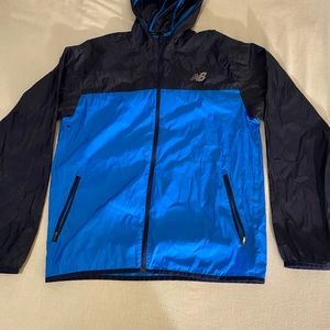 New Balance Men”s Full Zip Windbreaker Jacket w/ Hoodie